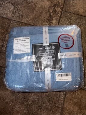 Lane Linen 16-Piece Cotton Towel Set - Light Blue BRAND NEW